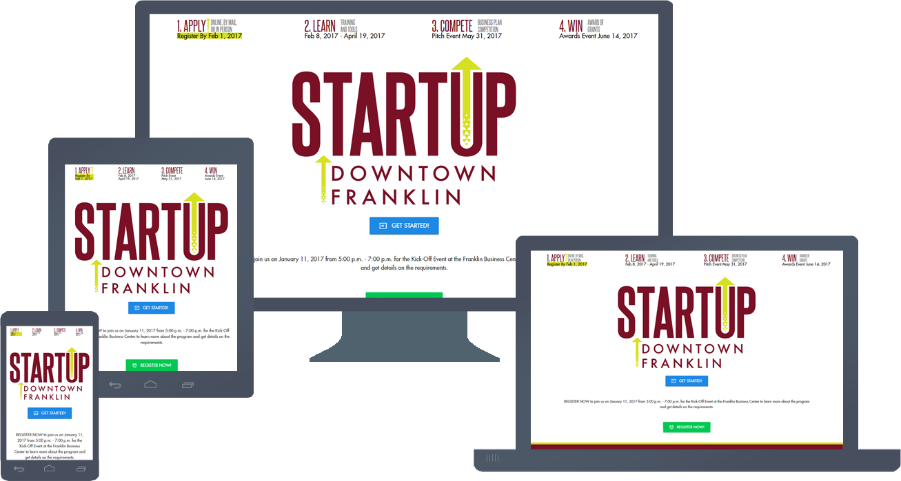 Responsive Website Design & Development of STARTUPDowntown.com