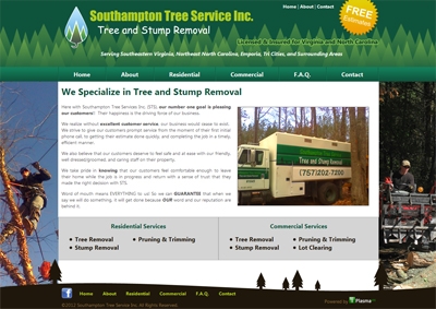 Southampton Trees Services Inc. Website
