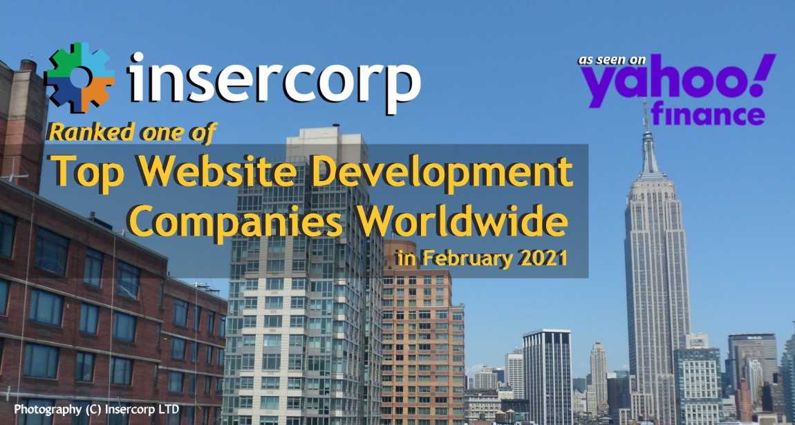 Insercorp Ranked among Top Web Development companies in February 2021