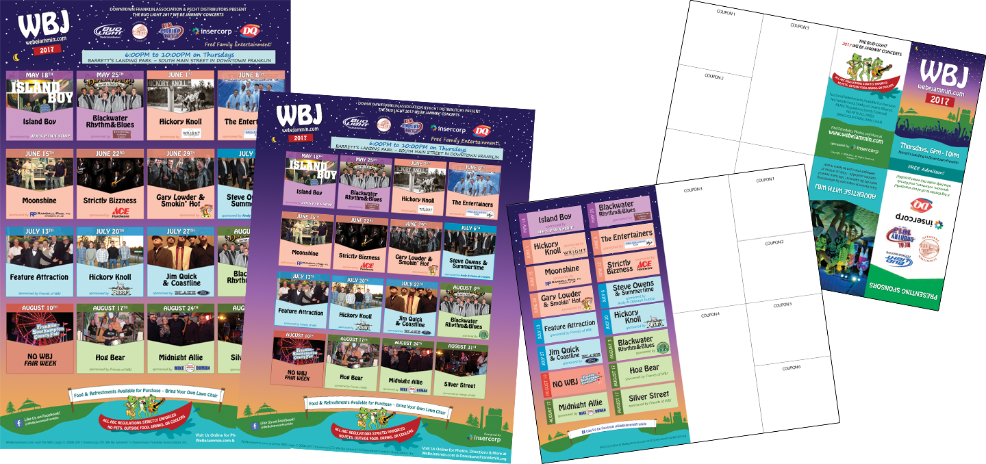 WBJ 2017 Poster, Flyer, and Pocket Schedule Design